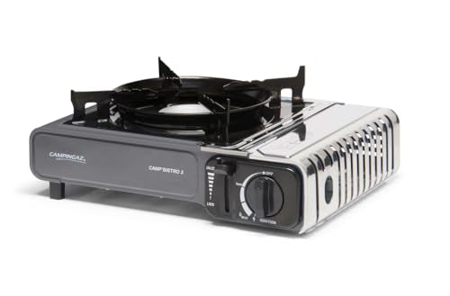 Campingaz Camp Bistro 3 Stove, 1 Burner, Camping Stove, 2200-watt Capacity, Compact Outdoor Cooker, includes Carry case for Easy Transport, Black