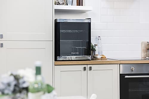 - Russell Hobbs Mini Fridge | 12 Bottle/46L | Freestanding Black Table Top Mini Beer & Wine Fridge -