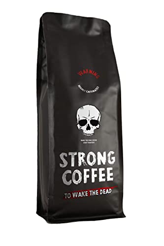 - Strong Coffee to Wake the Dead - 500g Ground Coffee | Intense Body and Full Flavour | High Caffeine | Natural Strong Coffee -