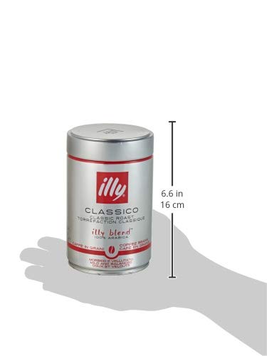- illy Coffee | Classico Coffee Beans | Medium Roast |100% Arabica Coffee Beans | 250g -