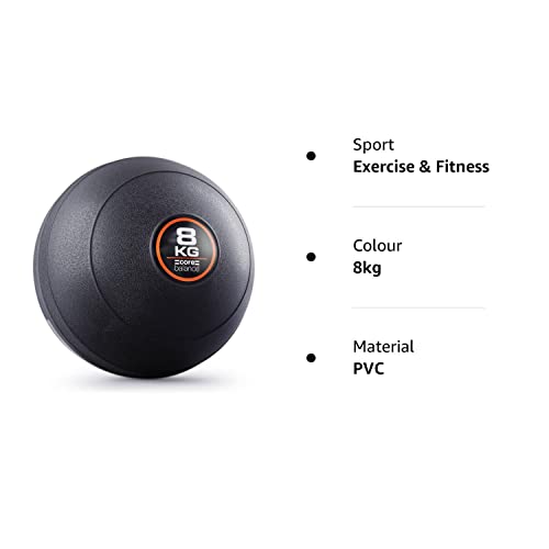 Core Balance Slam Ball No Bounce Medicine Exercise Ball Heavy Duty PVC for Strength Training (8kg)