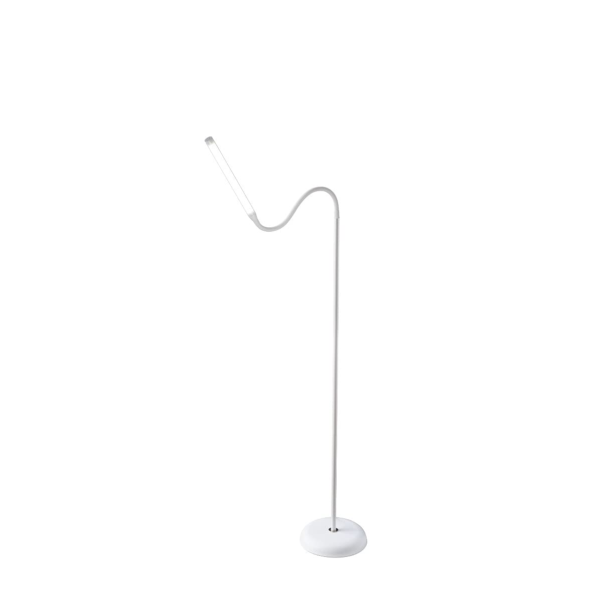 Daylight Company Unolamp Floor, Standing Lamp for Living Room, Bedroom, Salon, Office, Touch Control, Flexible Arm, Sleek Design, Multipurpose Use - White