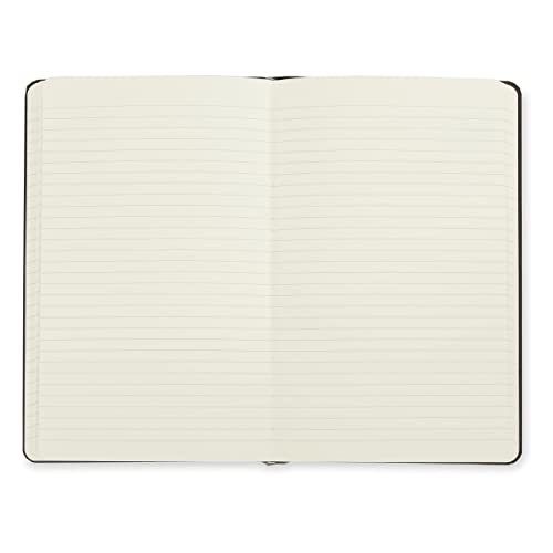 Amazon Basics Classic Notebook, Large, Ruled, Black