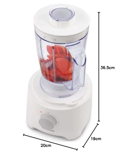 - Kenwood Food Processor | 2.1L Bowl | 1.2 L Blender | Emulsifying | Knife Blade | Reversible Slicing and Grating Discs | 800 W -
