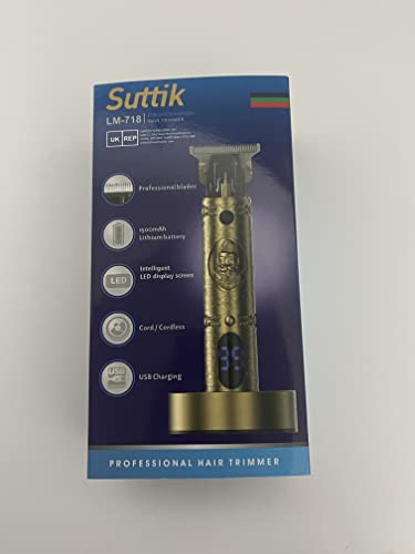 - Suttik Mens Hair Clippers | Cordless Professional Hair Trimmer | Comes With Charging Dock Beard Trimmer Haircut & Grooming Kit for Men -