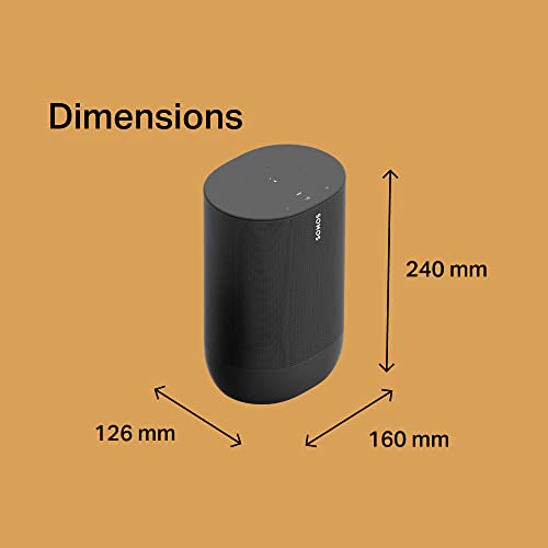 - Sonos Move - The durable battery-powered Smart Speaker for Outdoor and Indoor Listening | Black -