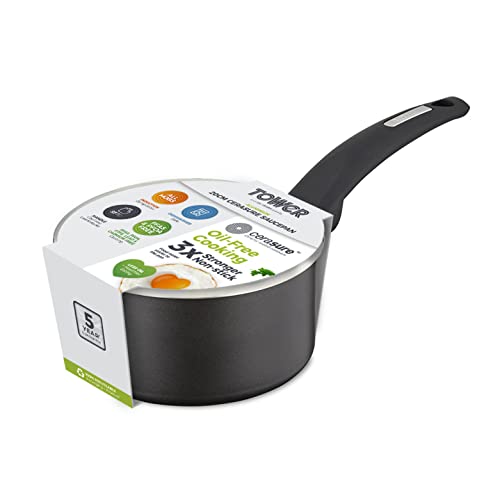 - Tower T80358 Cerasure | 20cm Saucepan | Non-Stick Coating -
