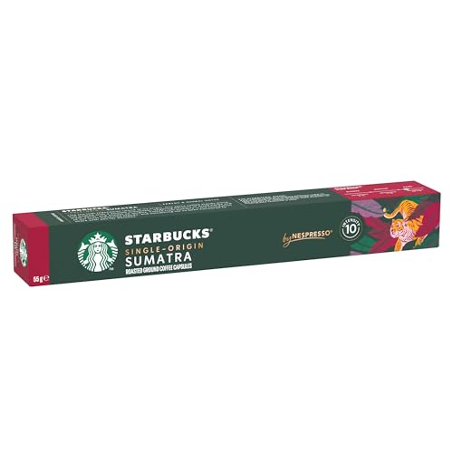- STARBUCKS | Single-Origin Sumatra by Nespresso | Dark Roast | Coffee Capsules 6 x 10 -