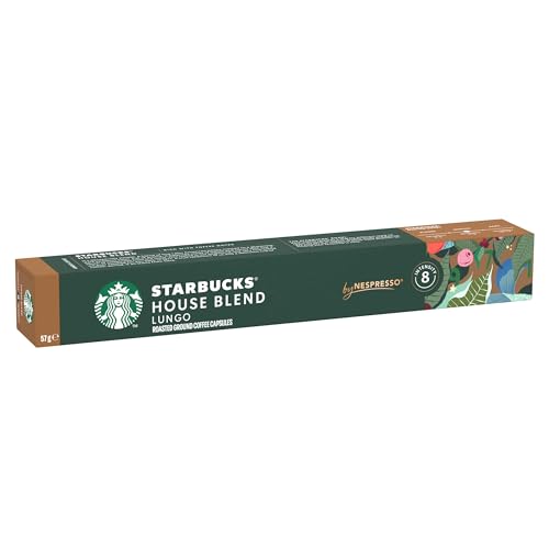 - STARBUCKS | House Blend by Nespresso | Medium Roast | Coffee Capsules 8 x 10 (80 Capsules) -