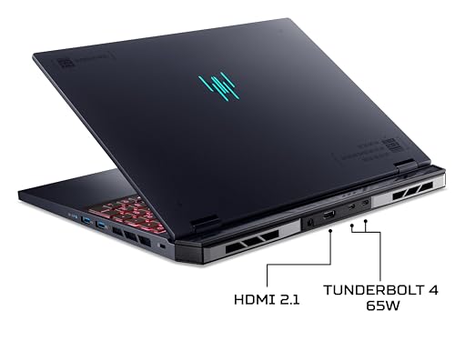 Acer Predator Helios Neo 16 PHN16-72 Gaming Laptop - Intel Core i7-14650HX, 16GB, 1TB SSD, NVIDIA GeForce RTX 4060 8G, 16" WQXGA IPS 165Hz, Windows 11, Black
