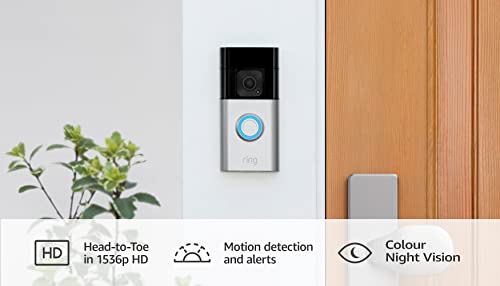 - Ring Battery Video Doorbell Plus by Amazon | Wireless Video Doorbell Camera with 1536p HD Video -