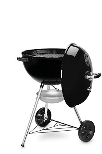 - Weber Original Kettle Charcoal Grill Barbecue, 57cm | E-5710 BBQ Grill with Lid Cover