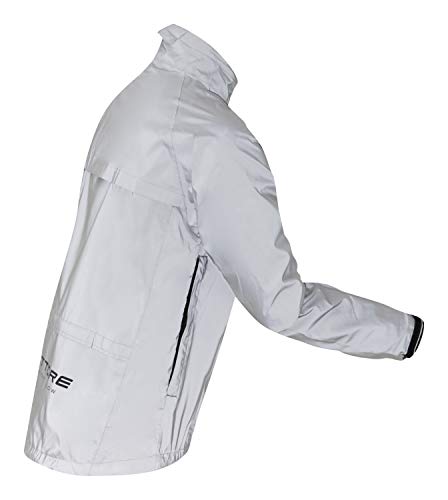 - Ettore Mens Cycling Jacket | Waterproof Breathable High Visibility Reflective Silver -