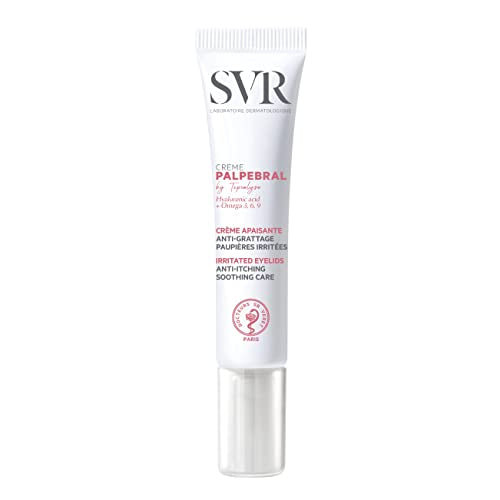 - SVR PALPEBRAL Soothing Eczema Eye Cream | For Dry, Sensitive, Itchy, Flaky Eyelids | For Eyes Prone To Irritation And Blepharitis | Steroid Free | 15ml -