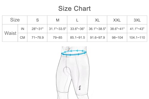 - ROTTO Cycling Shorts | Mens Mountain Road Bike Shorts | Padded | Breathable | Comfortable -