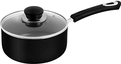 - KICHLY Sauce Pan 18cm | 2L Non Stick Saucepan with Lid | Induction Safe Cooking pots & Pans, Multi Purpose Sauce Pot -