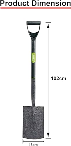 - KKTECH Garden Spade | Heavy-Duty | Rust-Resistant | One-Piece Carbon-Fibre -