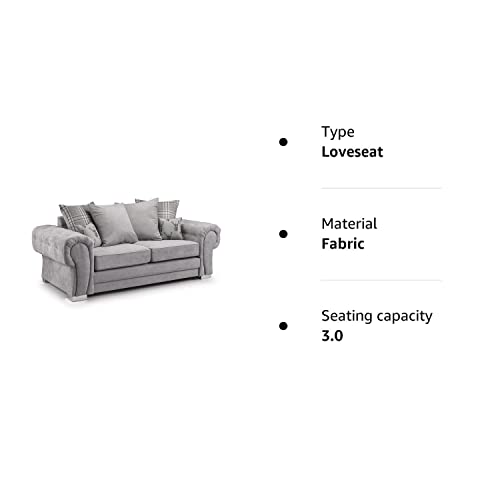 - Honeypot Sofa | Verona Scatterback Sofa Grey 3 Seater -
