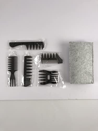 Amelar 5 PCS Hair Comb Styling Set Barber Hairstylist Accessories,Professional Shaping & Wet Pick Barber Brush Tools, Anti-Static Hair Brush for Men Boys