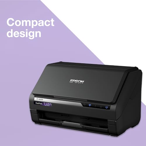 - Epson FastFoto FF-680W Wireless High | Speed Photo and Document Scanning System -