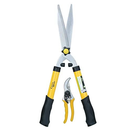 - Heavy Duty Pruning Shears | Hedge Shears Gardening Set | Cutters Trimmers 2pc -