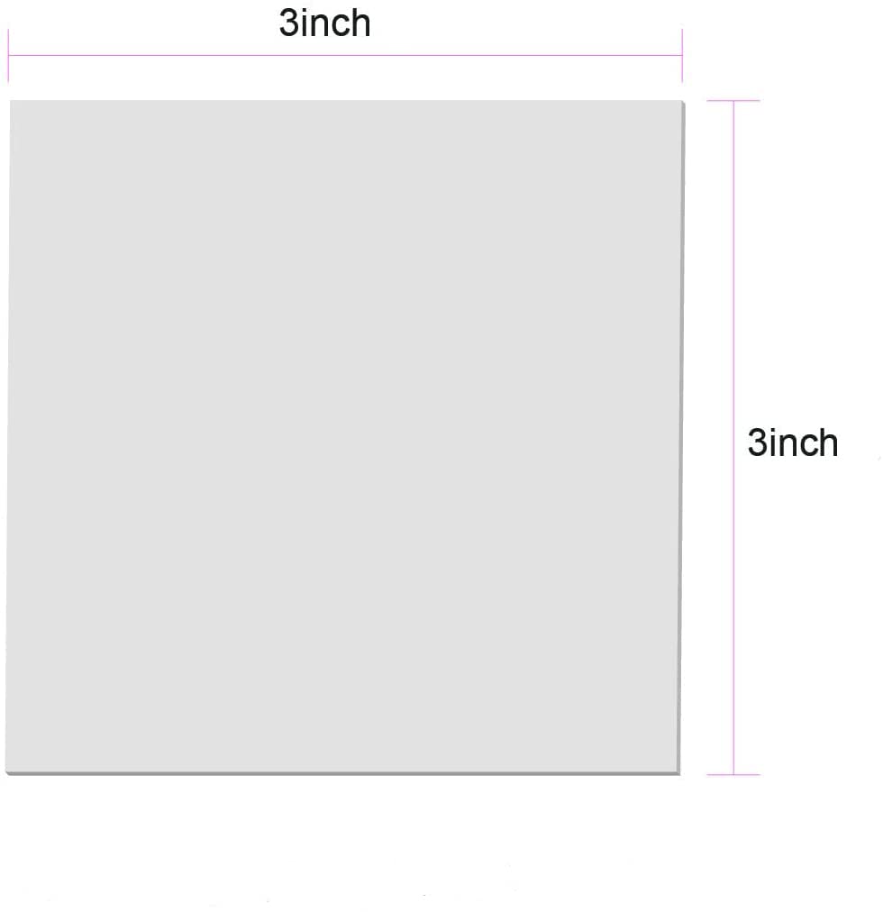 100pcs Transparent Sticky Notes Self-Stick Note Pads, Clear Notes 75mm*75mm Transparent Self Adhesive Removable Perfect for Studying and Writing in Text Books and Office