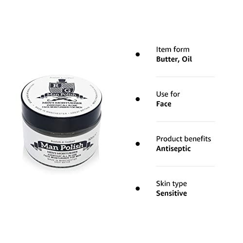 - Man Polish Men's Moisturiser | Premium Sensitive Natural Anti Ageing Men's Moisturiser -