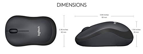 - Logitech M220 SILENT Wireless Mouse | 2.4 GHz with USB Receiver | 1000 DPI Optical Tracking -