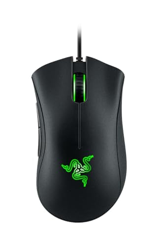 - Razer DeathAdder Essential | Wired Gaming Mouse | 5 Programmable Buttons | Black -