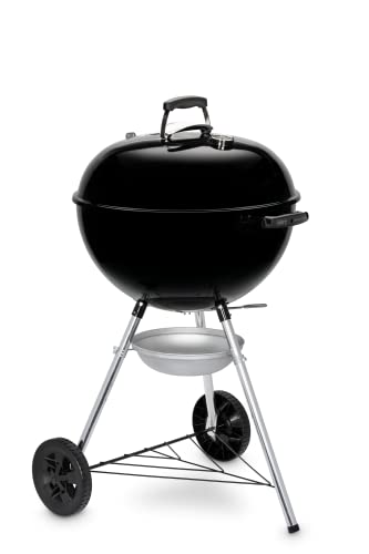 - Weber Original Kettle Charcoal Grill Barbecue, 57cm | E-5710 BBQ Grill with Lid Cover
