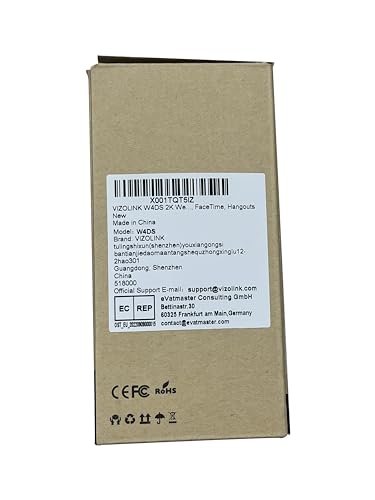 - VIZOLINK W4DS HD Webcam for PC, 1080P 60fps FHD Webcam with Microphone -