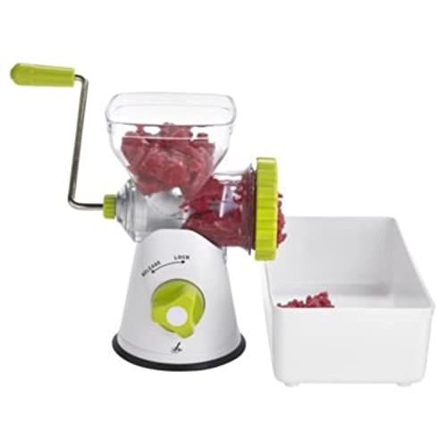 - Lakeland Manual Meat Mincer & Sausage Maker Machine | Fine & Coarse Mincing Blades -