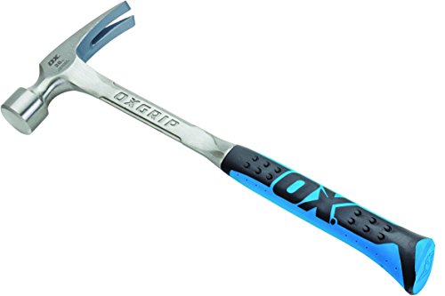 - OX OX-P082328 | Straight Claw Framing Hammer | Smooth Face | 28 Oz -