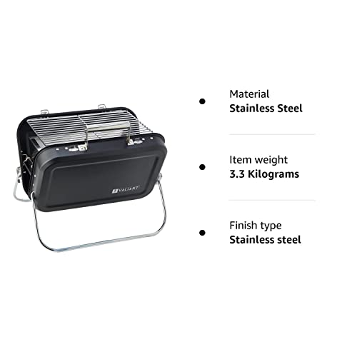 - Valiant Portable Folding Picnic and Camping BBQ - Black -