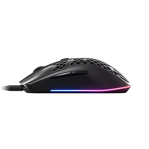 - SteelSeries Aerox 3 Wireless | Holey RGB Gaming Mouse | Ultra-lightweight Water Resistant Design -