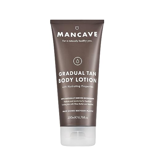 - ManCave Healthy Looking Skin Gradual Tan Body Lotion | 200ml for Men -