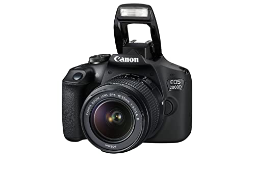 Canon EOS 2000D + EF-S 18-55mm III Lens - Easy-to-use DSLR Camera with a Versatile Lens, Ideal for Portraits and Landscapes