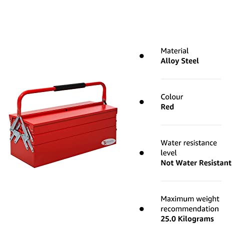 - DURHAND Metal Tool Box | 3 Tier | 5 Tray | Professional Portable Storage Cabinet -
