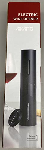 AIKARO Electric Wine Bottle Opener Automatic Electronic Corkscrew, Rechargeable