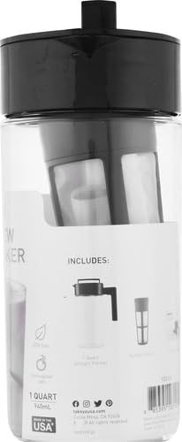- Takeya Patented Deluxe Cold Brew Coffee Maker | 1 GT | Black -