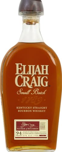 - Elijah Craig Small Batch Bourbon Whiskey | 70cl | 47% ABV | Award Winning | Small Batch | Kentucky Straight Bourbon Whiskey -
