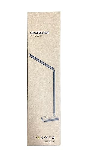 - SLATOR Desk lamp |Eye-caring | Aluminium | Dimmable | Bedside lamp | USB Charging Port -