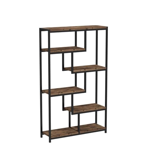 - Tribesigns Bookcase Bookshelf | Industrial | 5 Tier | Free Standing Shelving Display Storage Unit -