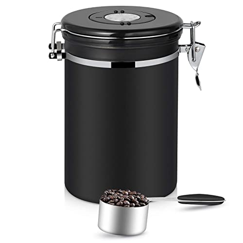 - Hossejoy Airtight Coffee Canister | Stainless Steel Coffee Container -