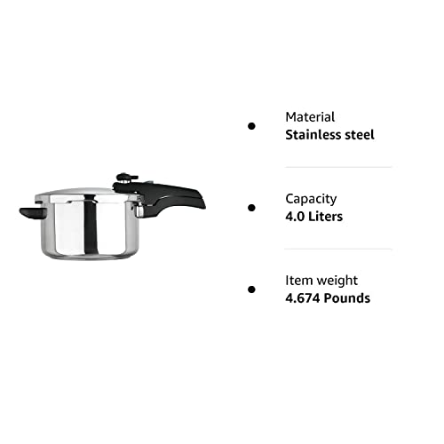 - Prestige Smart Plus Pressure Cooker | 4L | Silver -