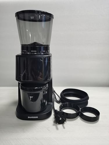 - SHARDOR Conical Burr Coffee Grinder | Electric | 31 Precise Grind Settings | For Espresso/Drip/Pour Over/Cold Brew/French Press | LCD Screen And Digital Timer | Black -