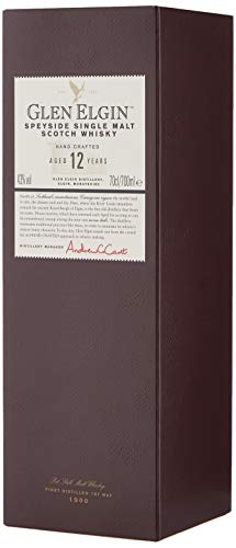 - Glen Elgin 12 Year Old Single Malt Scotch Whisky | 43% vol | 70cl | Made of Malted Barley -