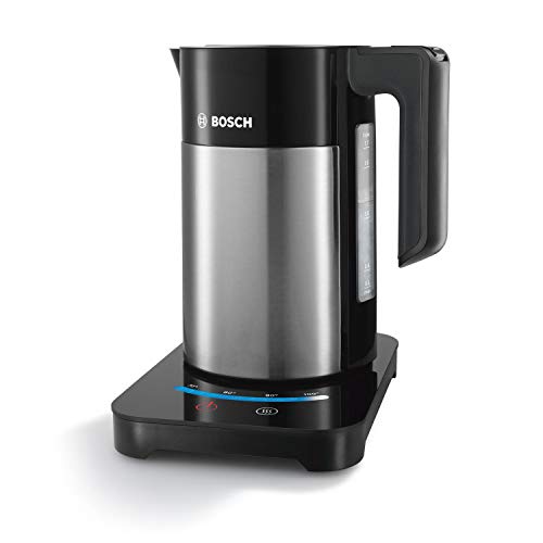 Bosch Sky TWK7203GB 7 Variable Temperature settings & KeepWarm function, Cordless Kettle, 1.7 Litres, Black/Silver