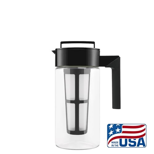 - Takeya Patented Deluxe Cold Brew Coffee Maker | 1 GT | Black -