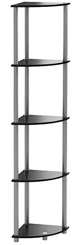 - Furinno Turn-N-Tube | 5 Tier Corner Display Rack | Multipurpose Shelving Unit -